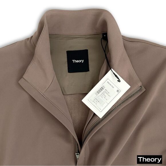 Theory **NWT** Reeve Half-Zip Trainer in Fossil - Picture 9 of 9